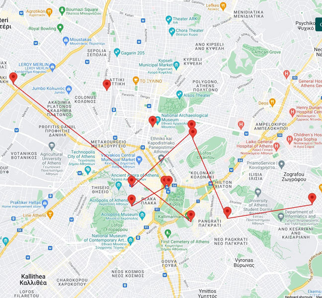 Παρακολούθηση σε χάρτη οχημάτων και δρομολογίων