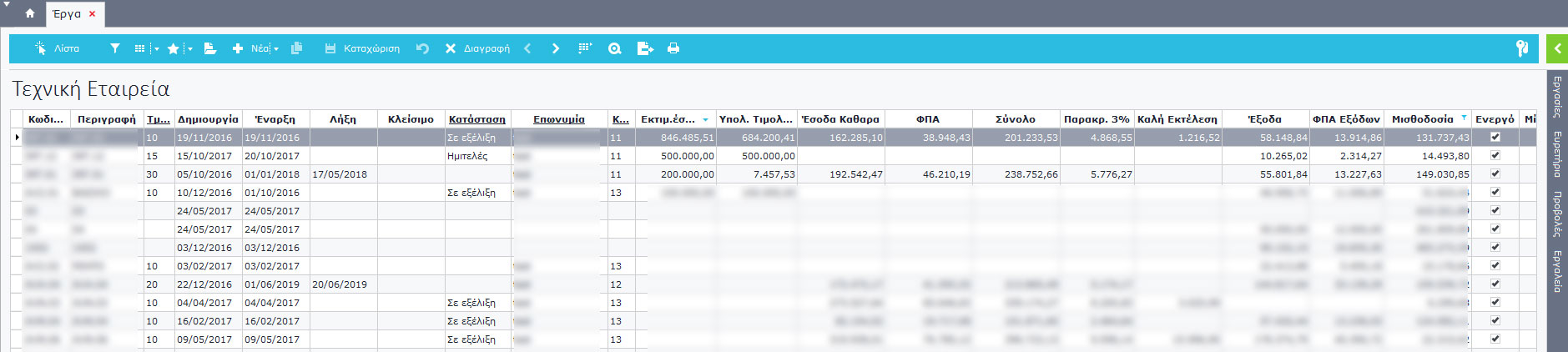πρόγραμμα για τεχνική εταιρεία - διαχείριση προσωπικού